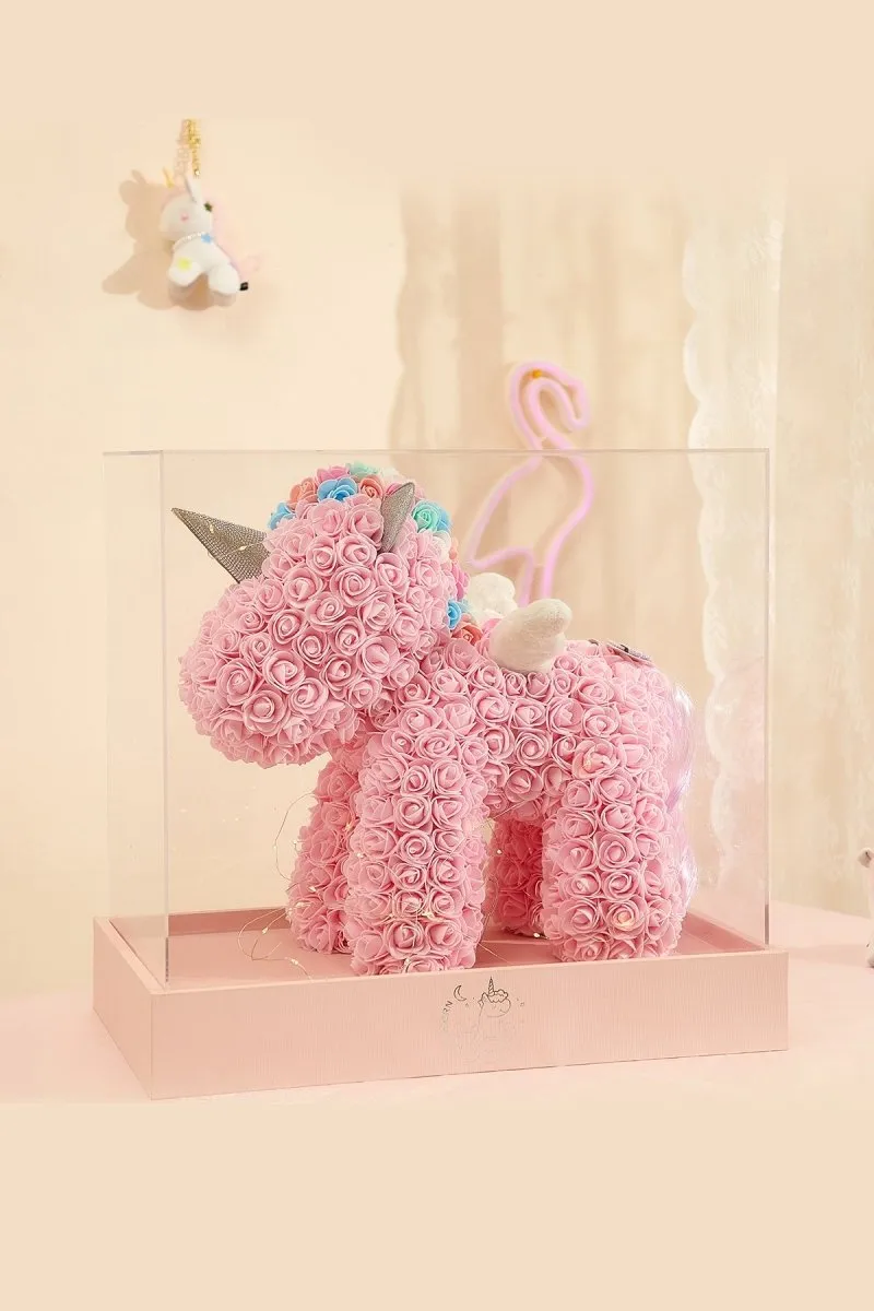 Alluring PE Rose Flower Unicorn