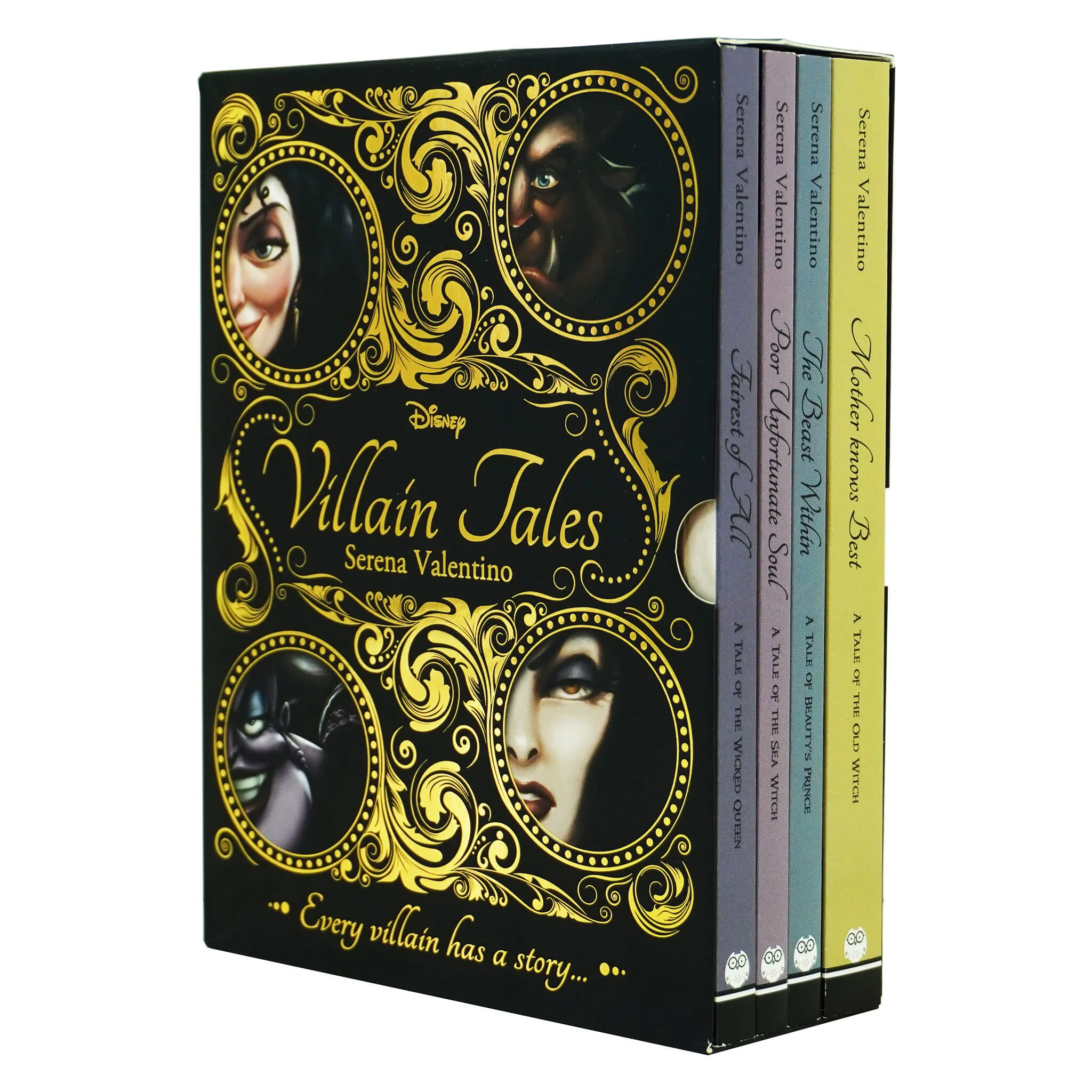 Disney Villain Tales 4 Books Box Set by Serena Valentino - Ages 6-9 - Paperback