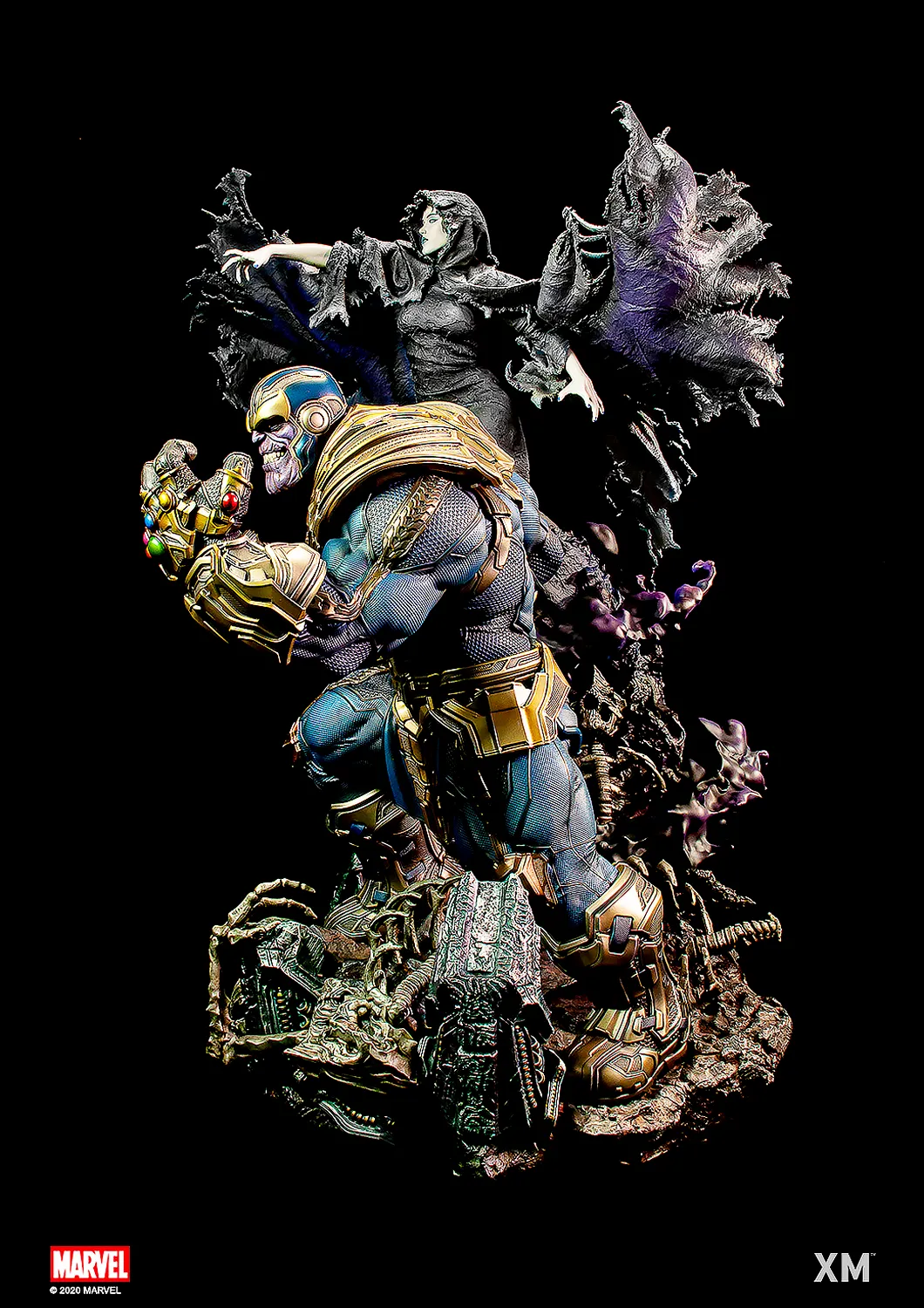 XM STUDIOS MARVEL THANOS WITH LADY DEATH 1/4 SCALE