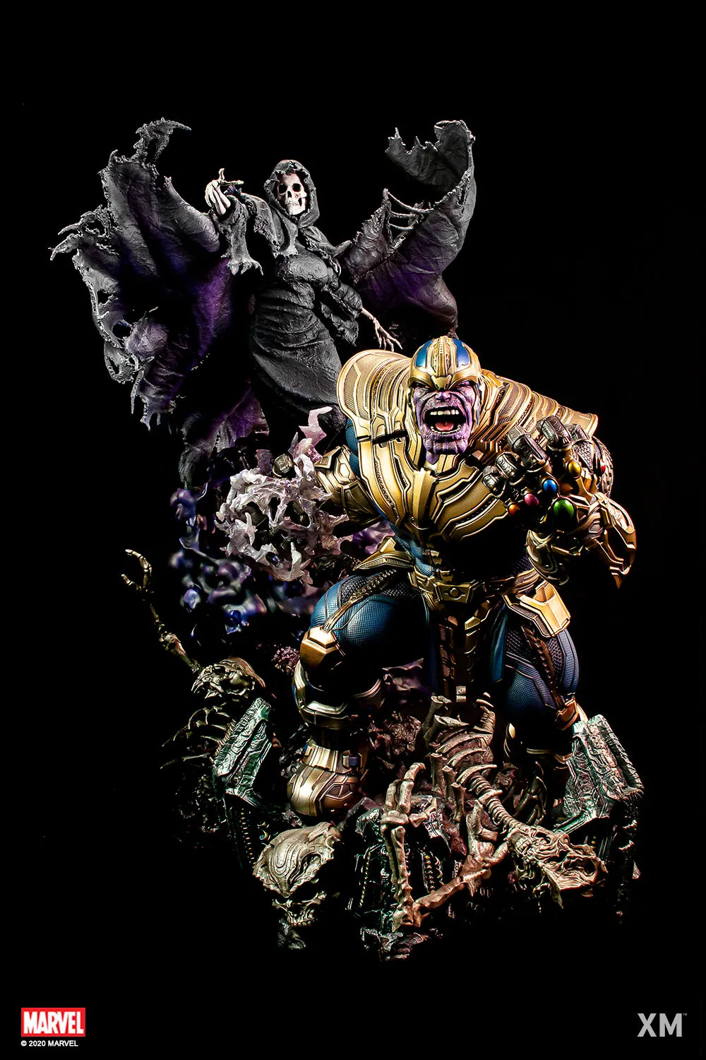 XM STUDIOS MARVEL THANOS WITH LADY DEATH 1/4 SCALE