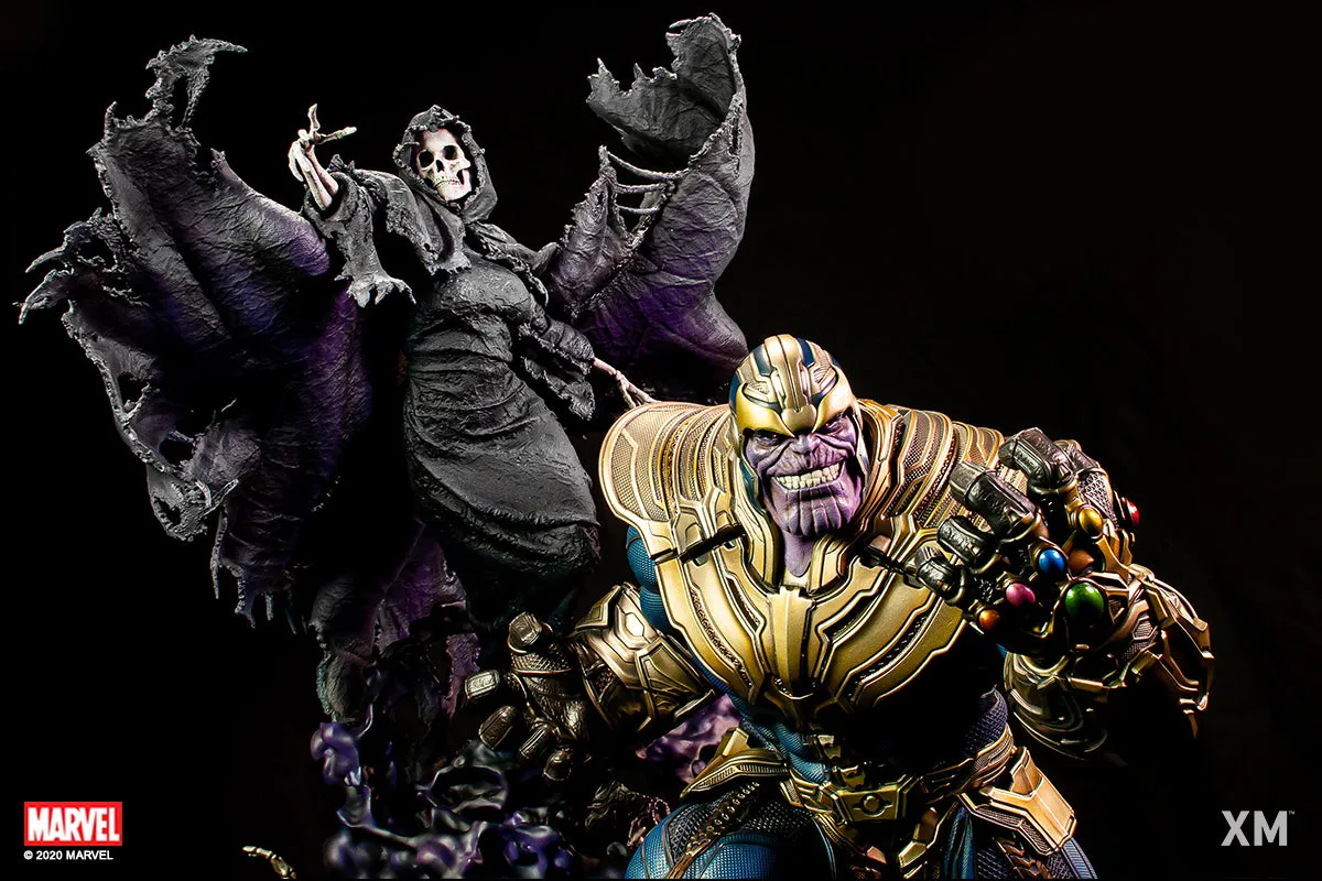 XM STUDIOS MARVEL THANOS WITH LADY DEATH 1/4 SCALE