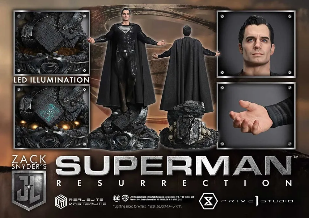 Zack Snyder's Justice League Real Elite Masterline Series Statue 1/3 Superman Resurrection Deluxe Ver. 95 cm